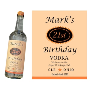 Custom Tito's Bottle Label