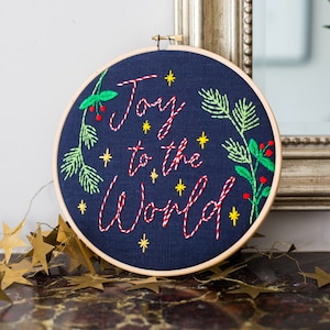 Joy to the world Kit de broderie consciente image 3