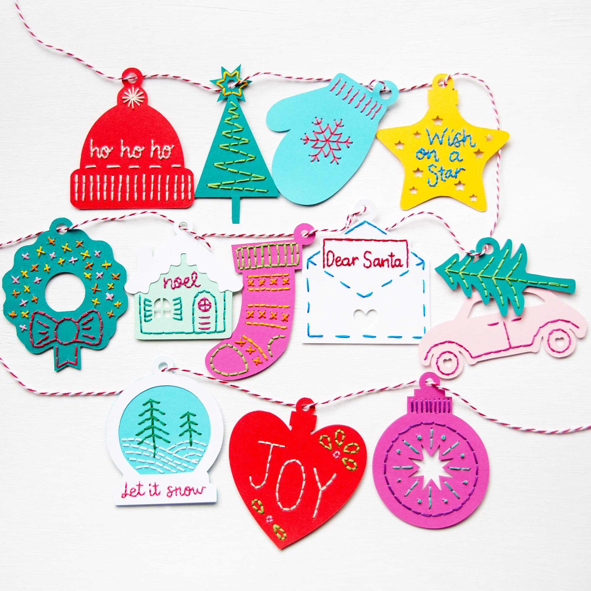 12 Days of Stitchmas Advent Embroidery Kit Etsy