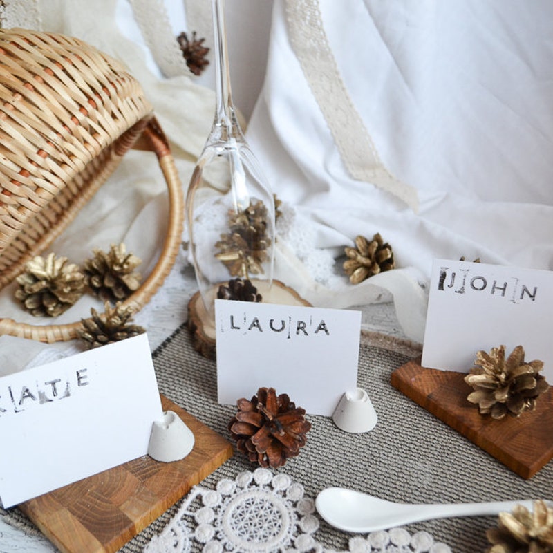 Rock Place Card - Etsy