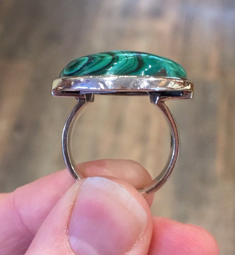 Malachite Ring Etsy