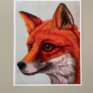 Fox Art Print | Fine Art Print | Original Artwork | Wildlife Art | Wall Art | Decor | Fox | Print | Fox Art Print | Animal Art