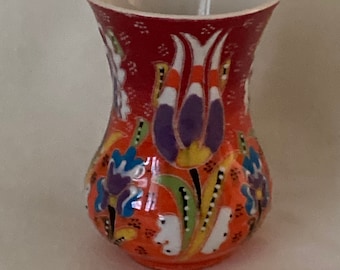 Turkish hand made ceramic vase
