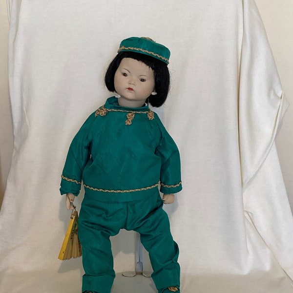 Armand Marseille AM Germany porcelain and fabric doll