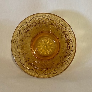 Indiana glass amber dessert bowl