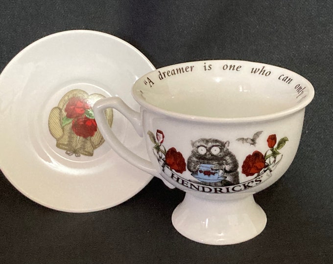 Hendricks Gin Cup and Saucer Collectable Etsy