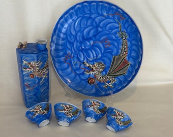 けい様　取り置き中　三毛猫ドラマー　流れ星流れるクローバー畑　Bathroom Set of Vintage Kutani Japanese 1000 Flowers Porcelain Whistling