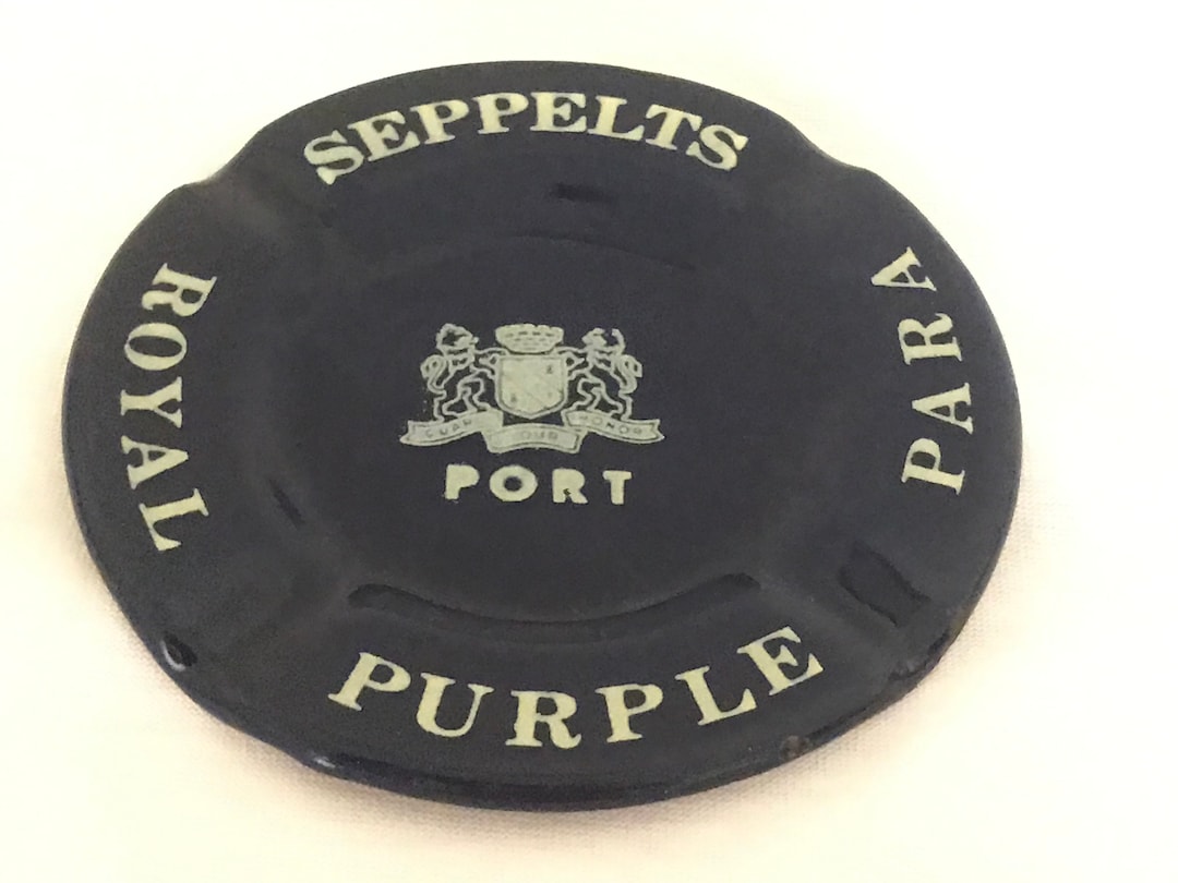 Seppelts Royal Purple Para Port emaille asbak Etsy Nederland