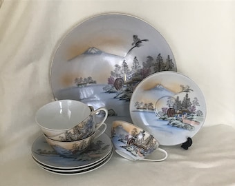 ヴィンテージ 九谷焼 手描き皿 4 枚セット - 日本 - Etsy 日本