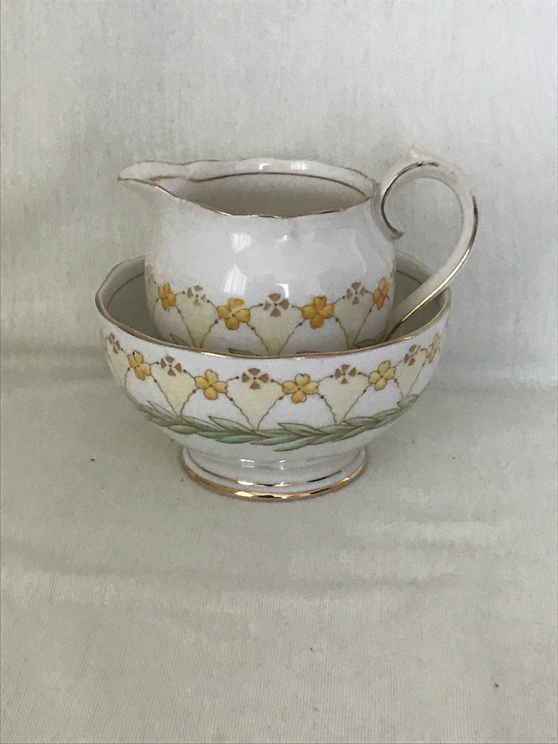 Roslyn Fine Bone China Sugar and Creamer Set 'laurel' Etsy