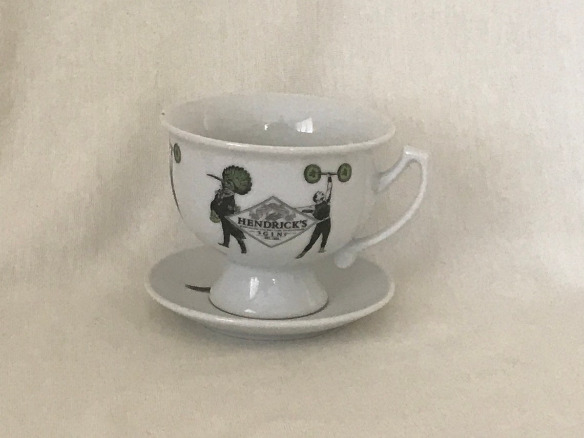 Hendrick's Gin Cup and Saucer Collectable Etsy