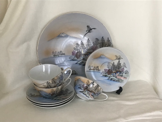 オールドニッポン「YAMAMITSU」HAND PAINTEDティーポット手彩色