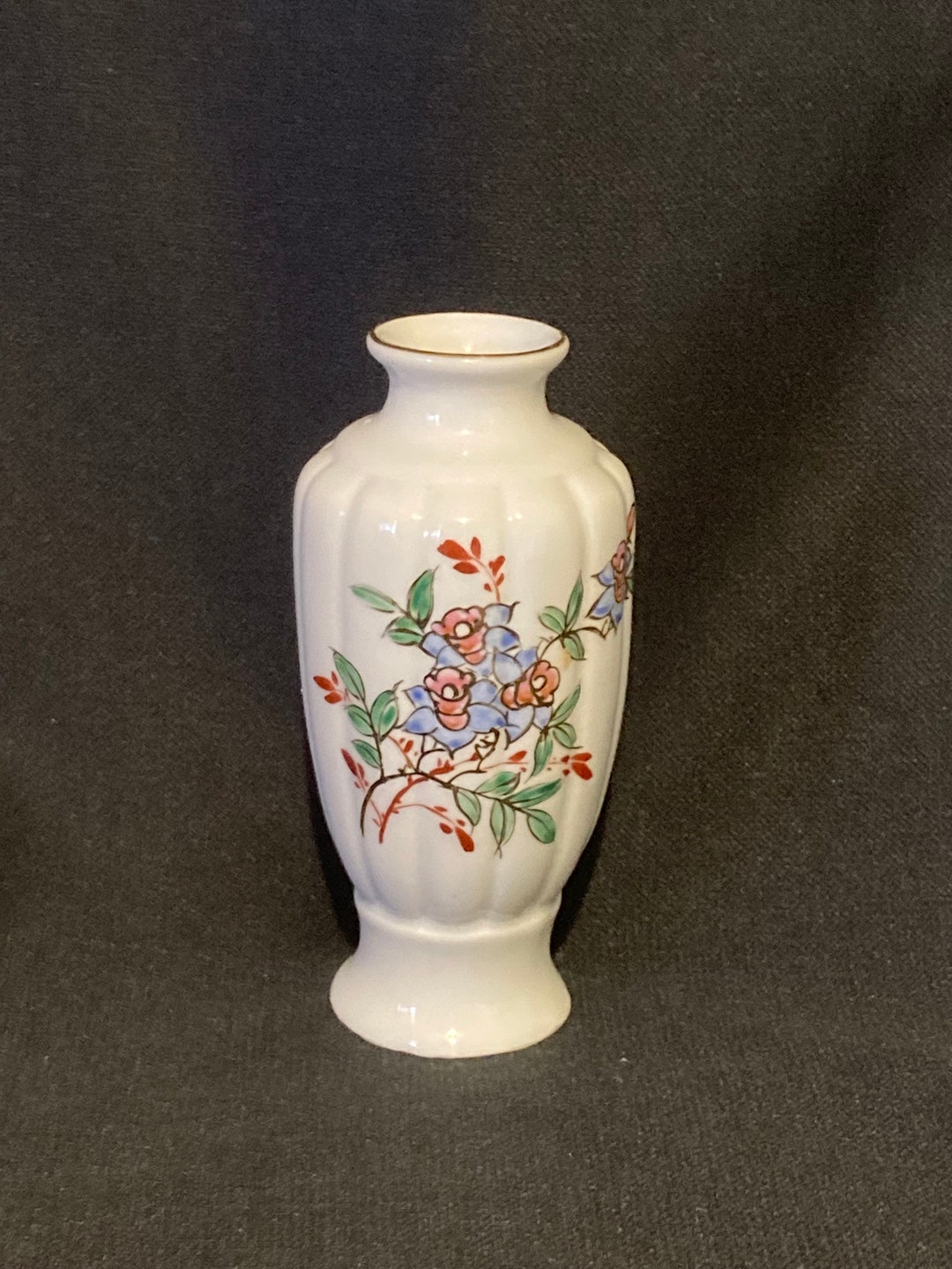 Chinese Hand Painted Porcelain Bud Vase - Etsy