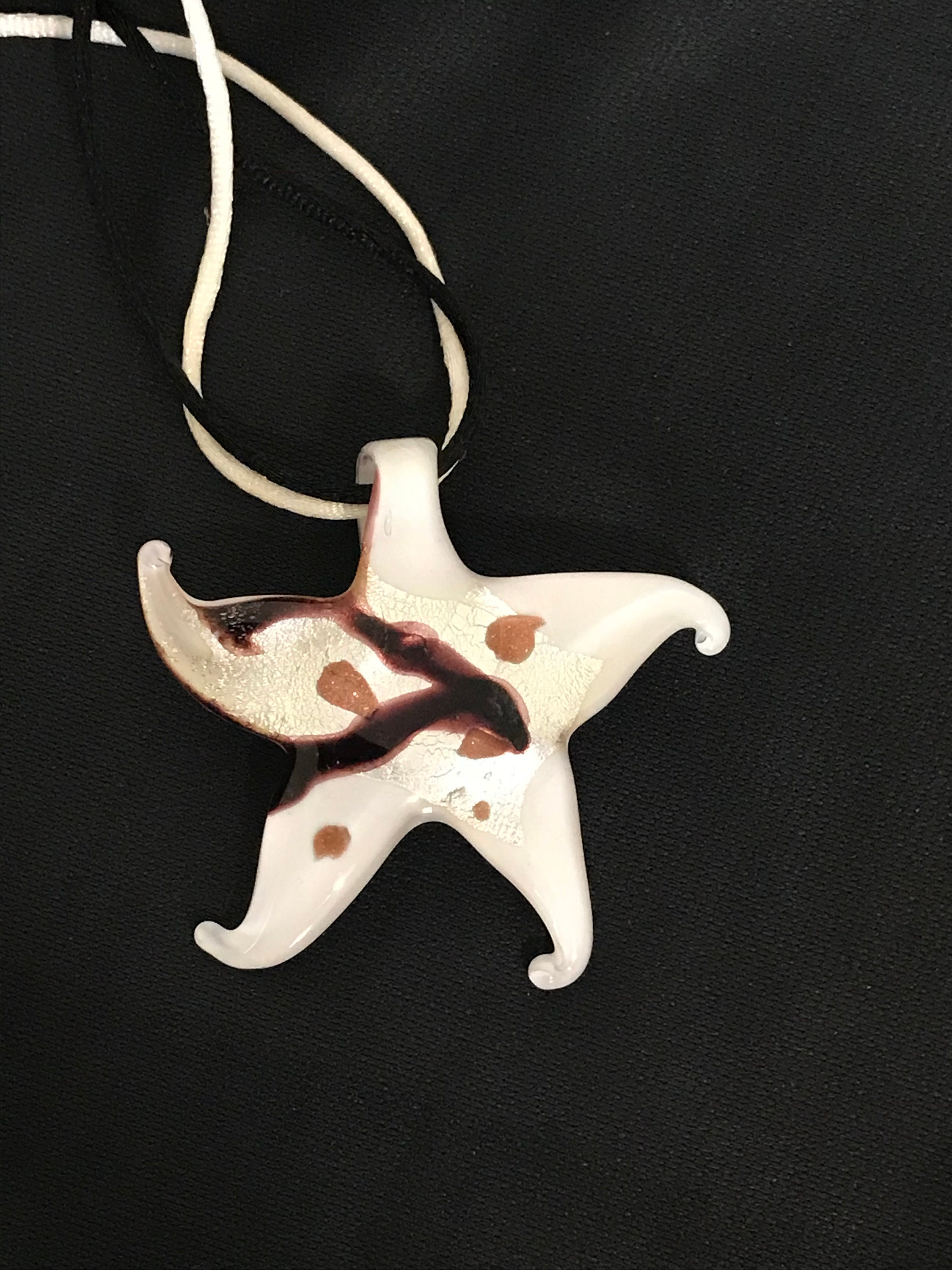 Murano Glass Starfish Pendant - Etsy 