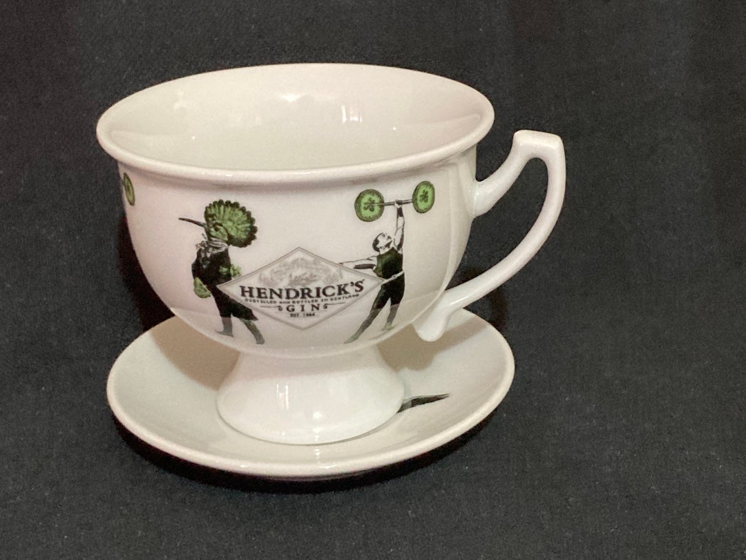 Hendrick's Gin Cup and Saucer Collectable Etsy