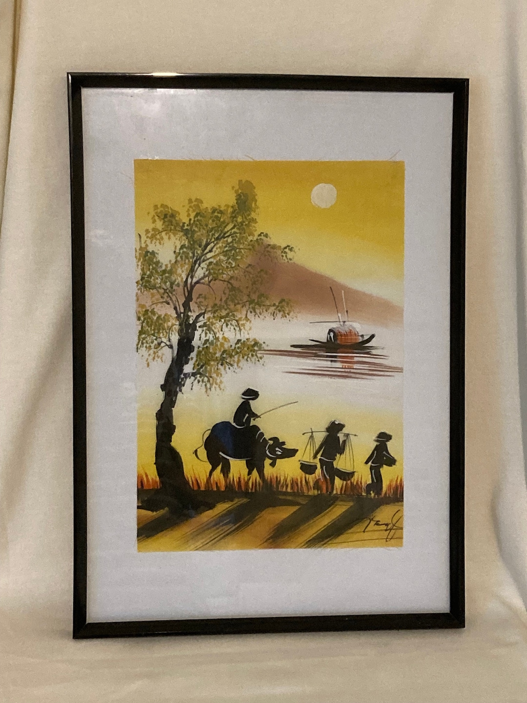 ベトナム の風景画 影山幸一｜グエン・ザー・チー《ベトナムの風景》そよぐ風