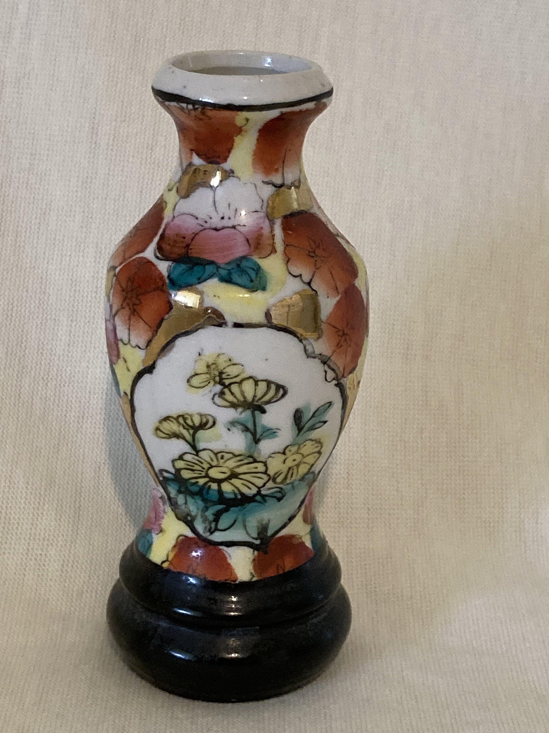 中国金箔ミリフルール磁器つぼみ花瓶 - Etsy 日本