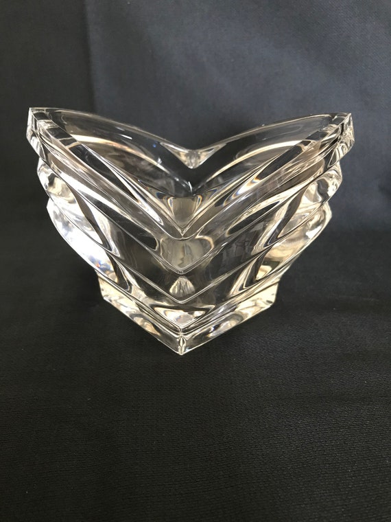Mikasa Crystal Vase Candy Dish Etsy