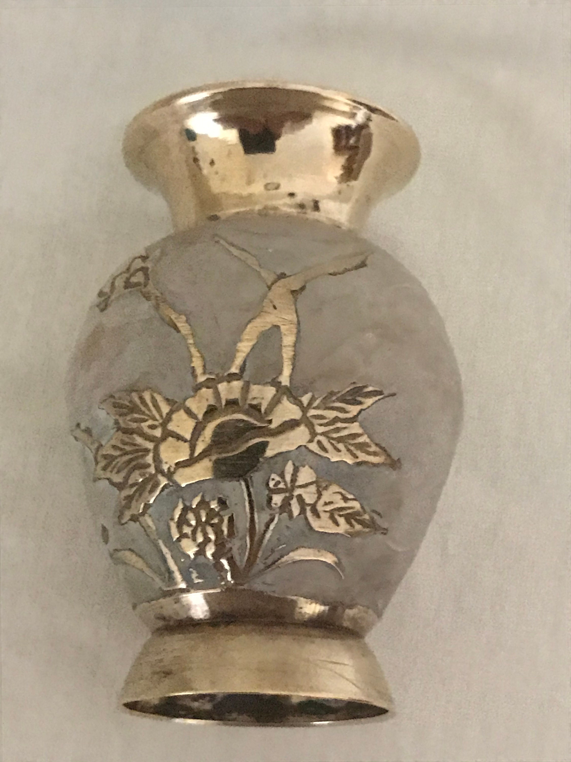 Vintage brass vase 9 cm high Etsy