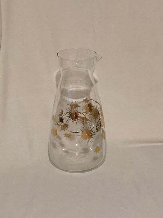 Vintage Libby Gold Pine Cone Carafe - Etsy