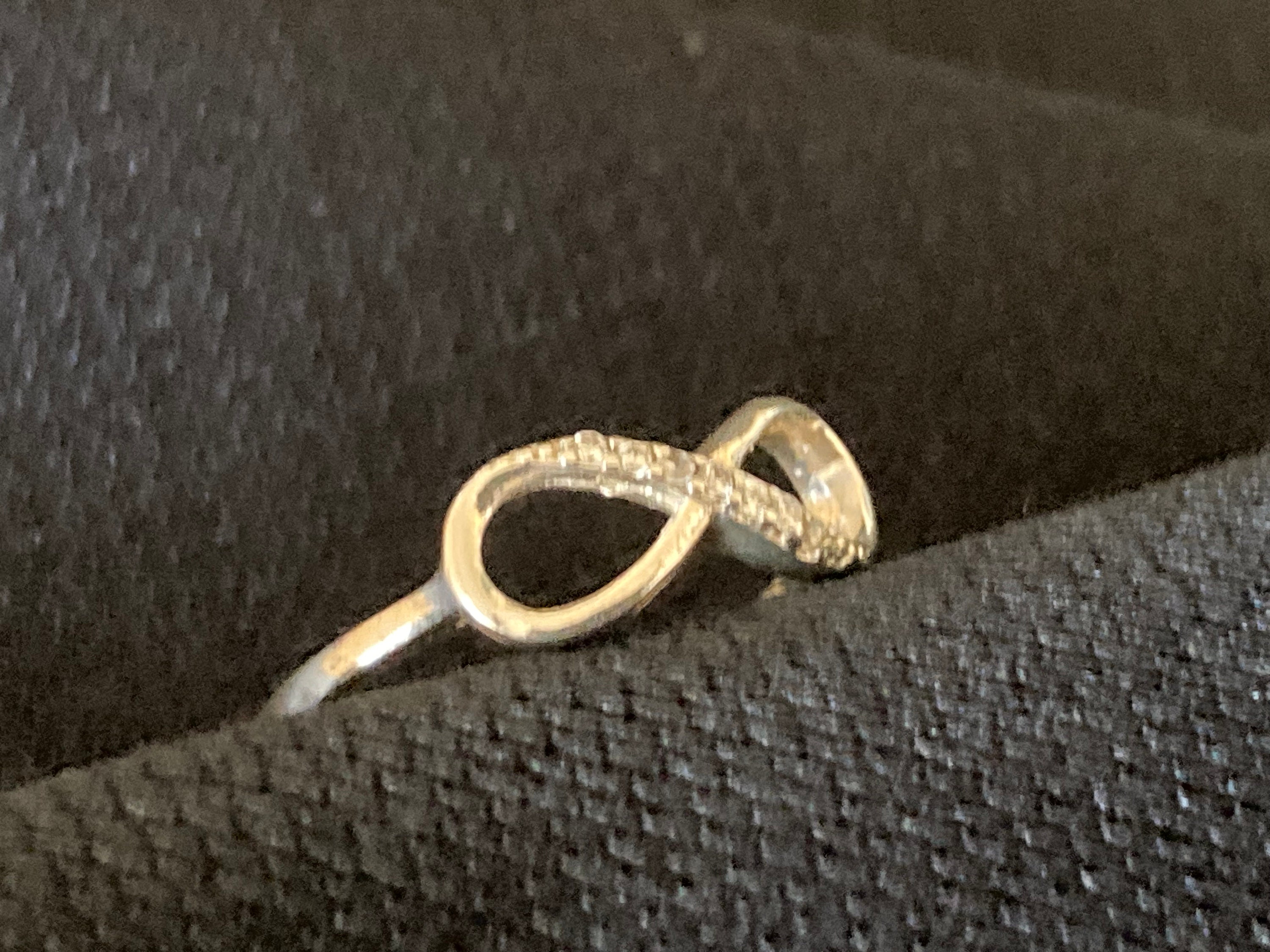 Cubic zirconia infinity ring deals