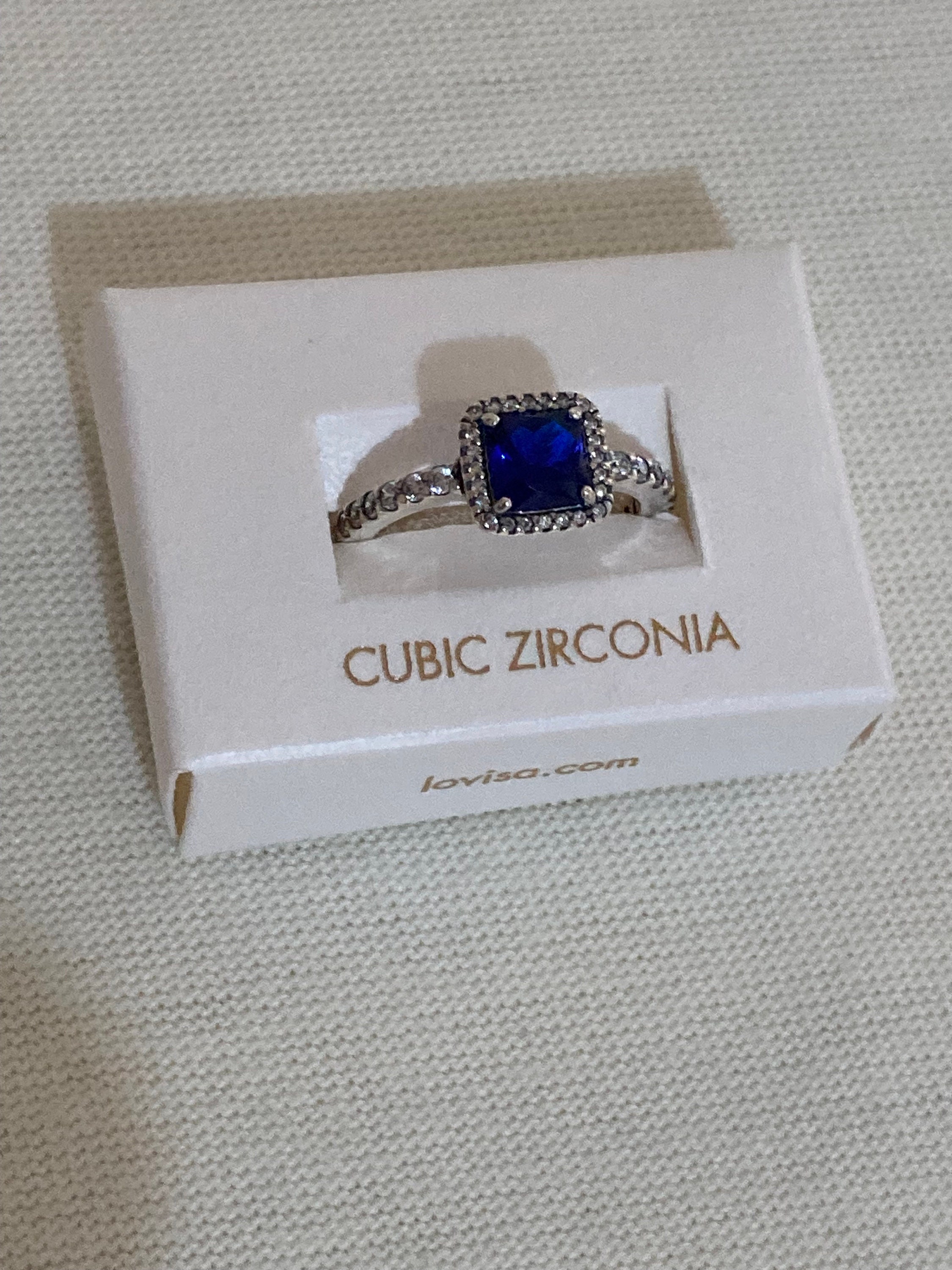 Pandora blue square ring deals