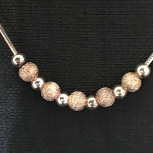 Sterling silver ball necklace