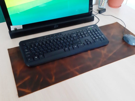 Mouse Pad Personalized Leather Desk Mat Leather Mousepad Etsy