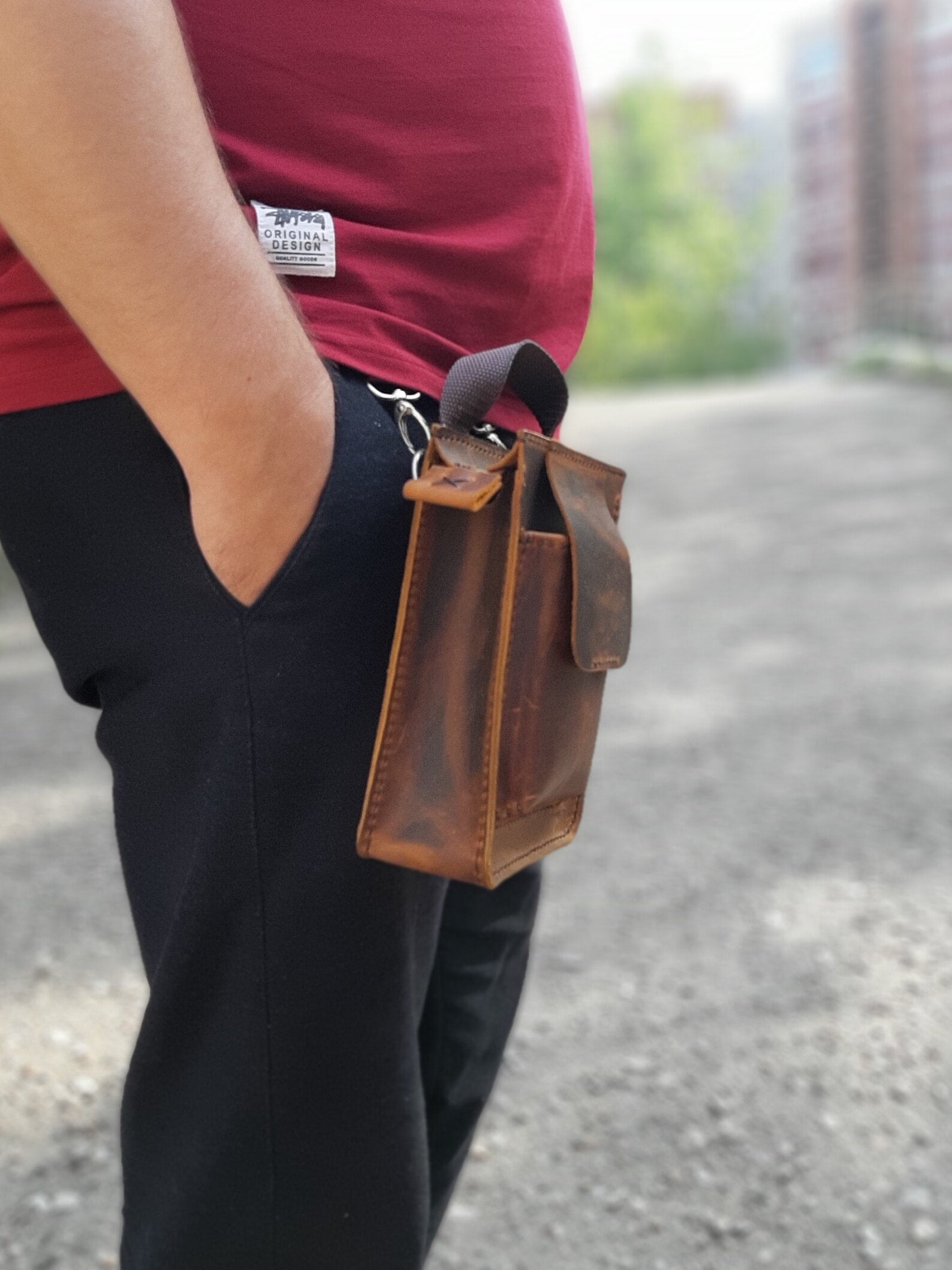 Leather Cross body Bag pattern for Men Sewing DIY Download Etsy