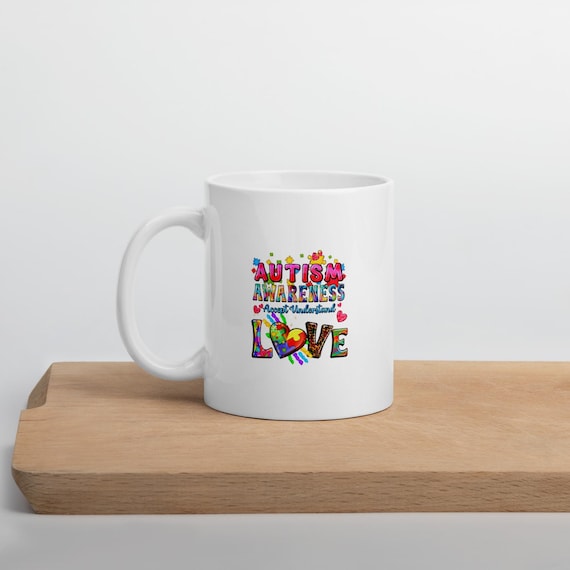 Autism Awareness White Coffee Mug