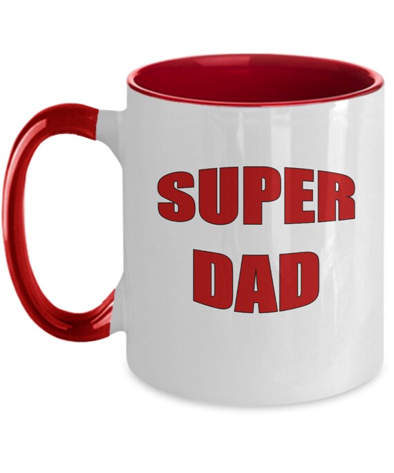 Super Dad Two Tone Coffee Mug - Gift for Dad, Gift for Father, Father's Day Gift