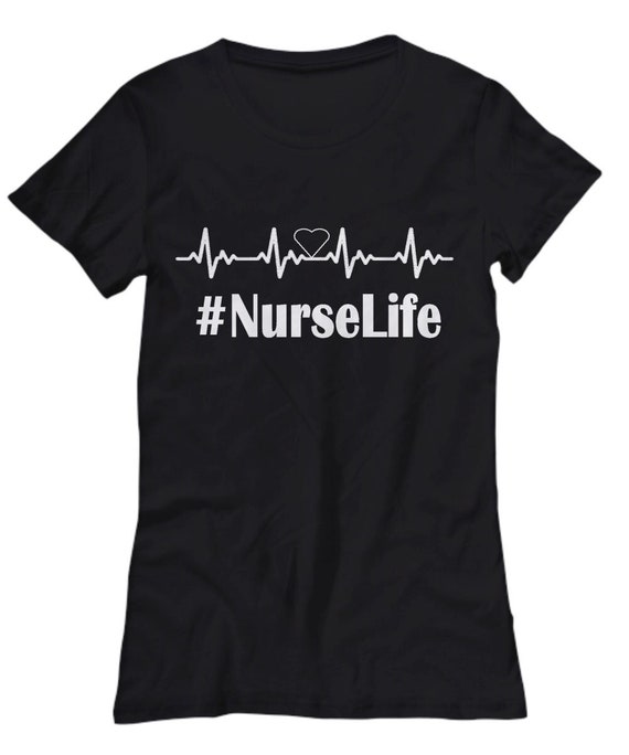 Women's Nurse Life White Heart T-Shirt - Gift for nurse