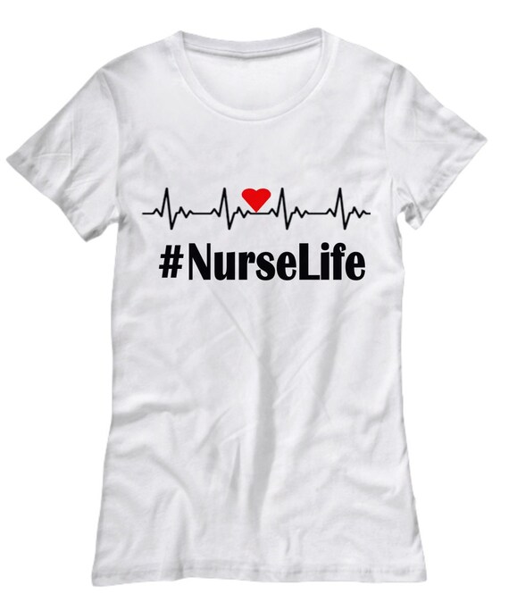Women's Nurse Life Red Heart T-Shirt - Gift for nurse