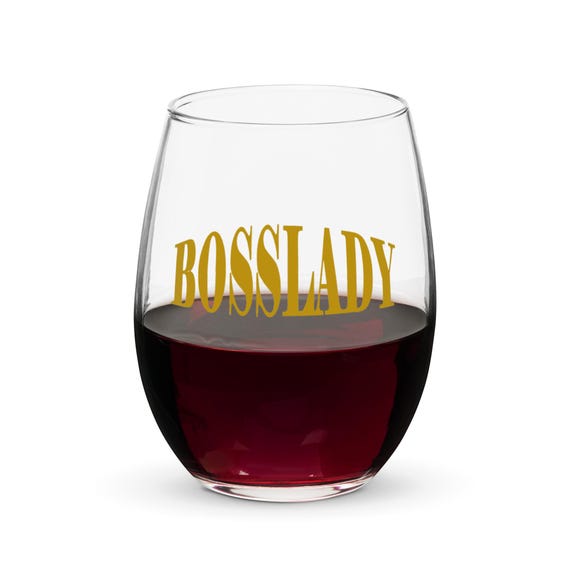 Bosslady Stemless Wine Glass