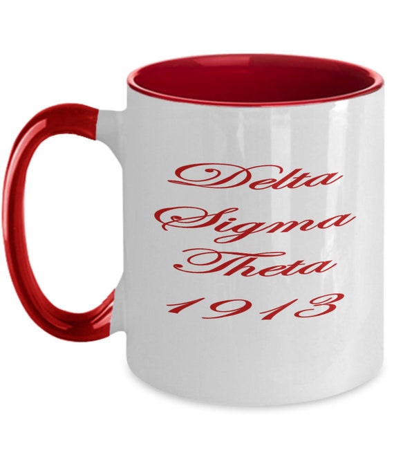 Delta Sigma Theta 1913 Coffee Mug - Gift for Sorority Sister, Sorority Gift, Delta Sigma Theta