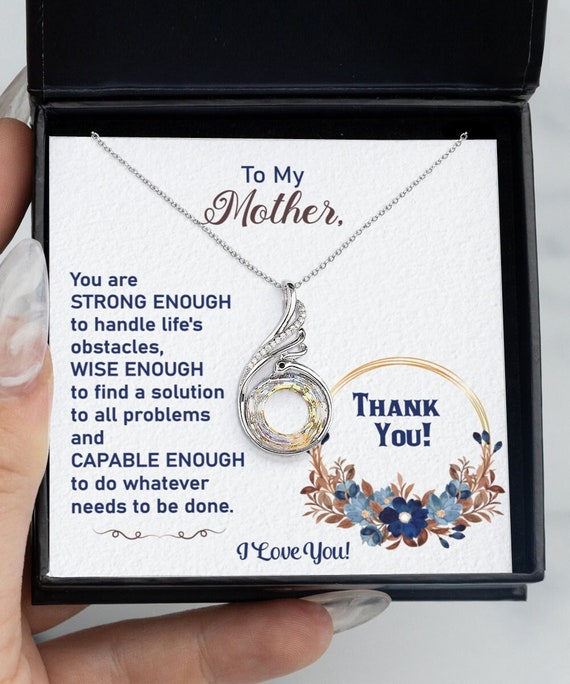 Mother Capable Rising Phoenix Necklace - Gift for Mom, Mother's Day, Gift from Son, Gift from Daughter