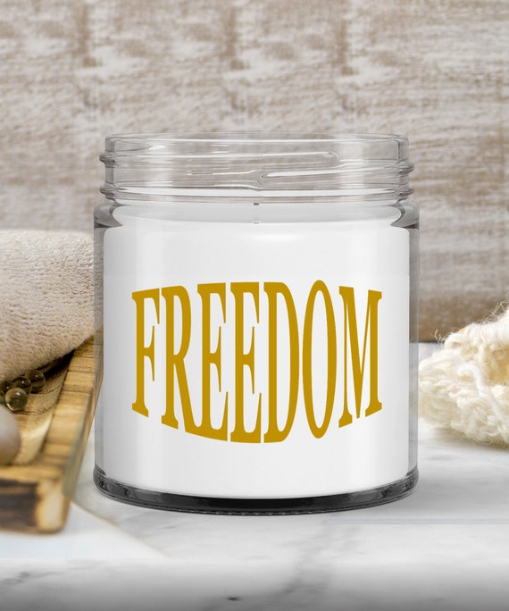 Freedom Vanilla Scented Candle - Scented Candles, Gift for Her, Gift for Friend