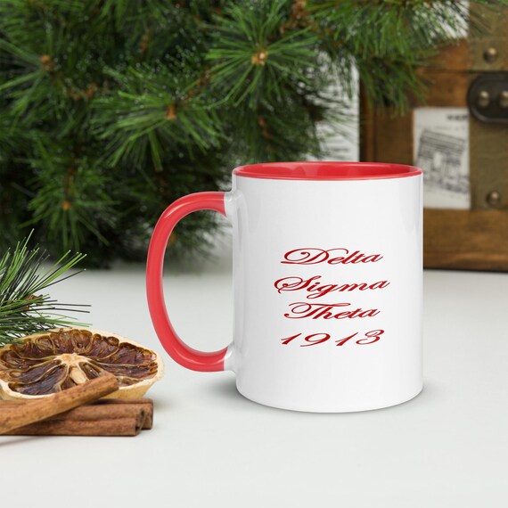 Delta Sigma Theta 1913 Red White Coffee Mug