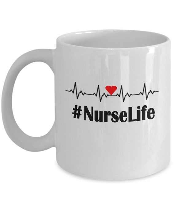 Nurse Life Red Heart Coffee Mug - Gift for nurse