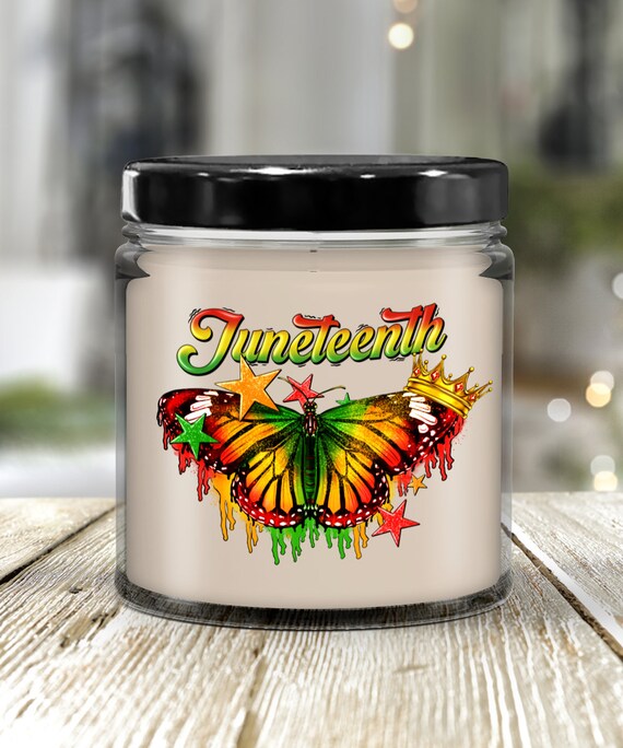 Juneteenth Butterfly Candle - Juneteenth, Independence Day, Black History