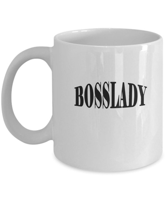 Bosslady Coffee Mug BW2 - Gift for Coworker, Gift for Wife, Gift for Her