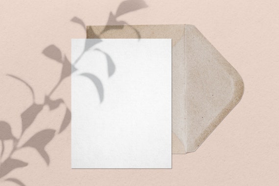 Greeting Card Mockup Stationery Mockup Contemporary Mockup Etsy
