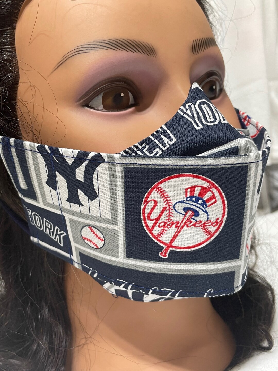 3D New York Yankees Face Mask, Reusable, Washable, Comfortable. Yankees