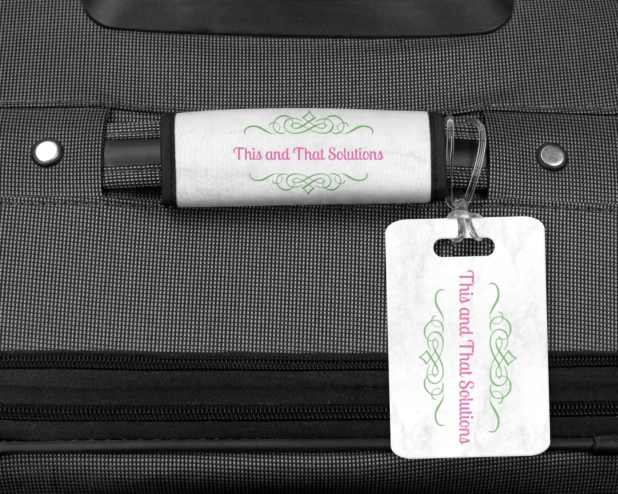 Personalized Luggage Tag Custom Design Company Logo Bag Etsy