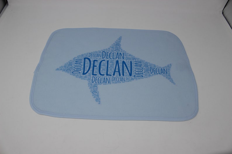 Baby Shower Custom Baby Gifts Personalized Burp Cloth Fish