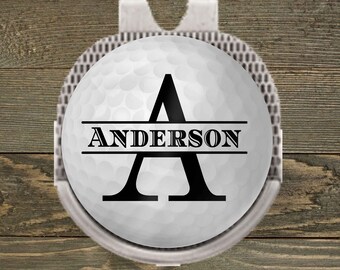 Personalized Ball Marker | Hat Clip Ball Marker | Golf Gifts | Golf Ball Monogram