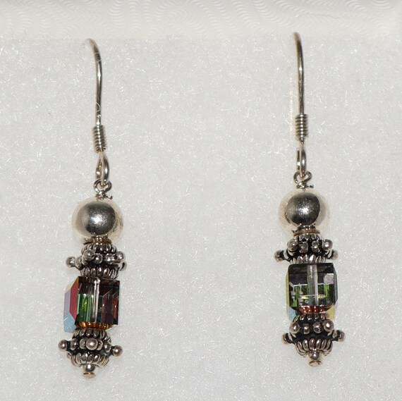 Silpada Swarovski Color Change Cube Beaded Sterli… - image 3