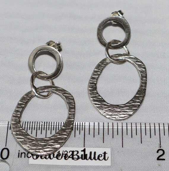 Silpada Textured Interlocking Circle Sterling Sil… - image 5