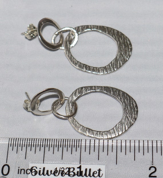 Silpada Textured Interlocking Circle Sterling Sil… - image 4