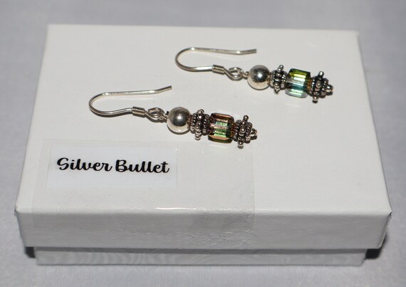 Silpada Swarovski Color Change Cube Beaded Sterli… - image 2